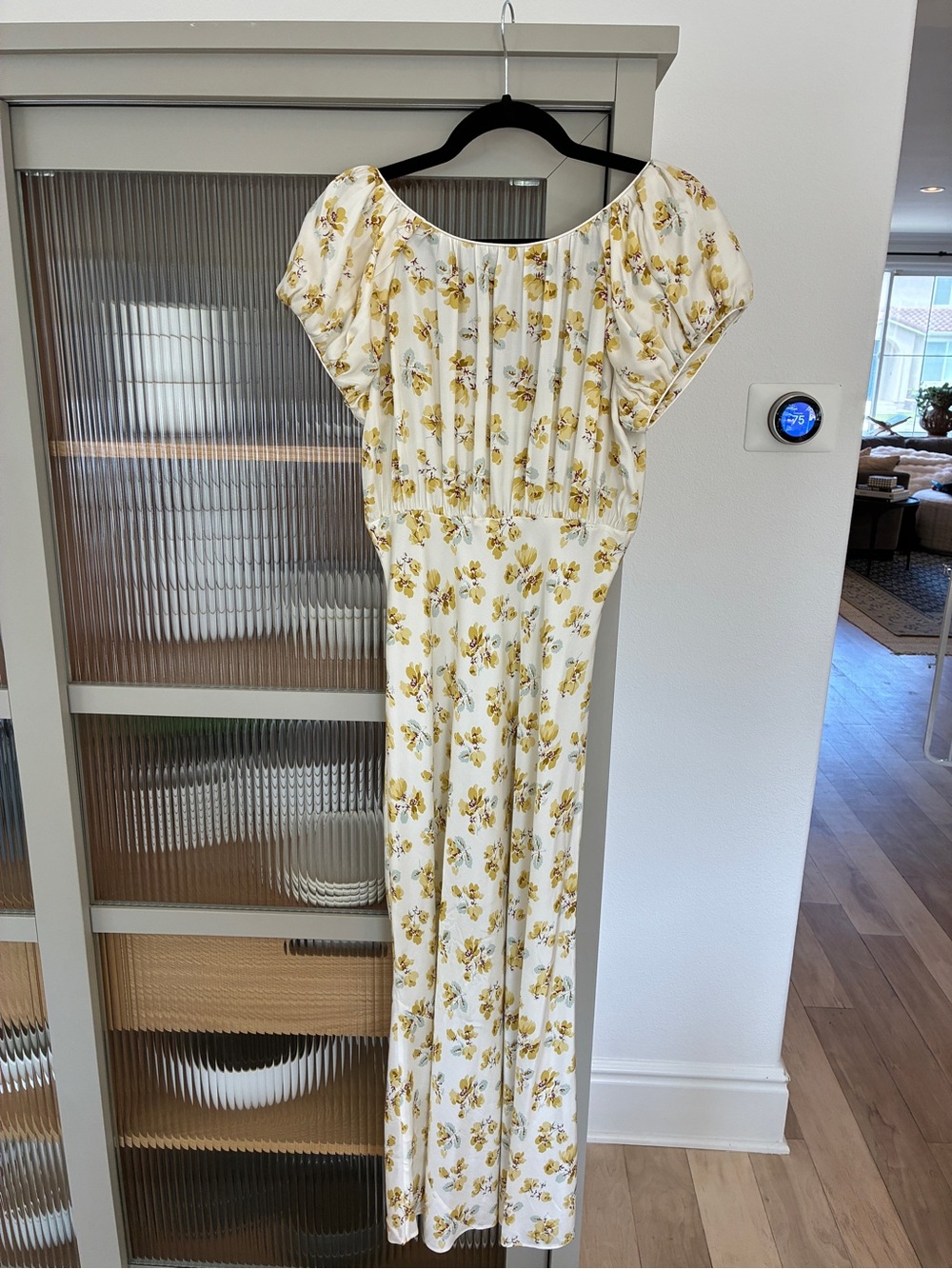 DÔEN Floral Print Puff Sleeve Midi Dress - Picture 6 of 7